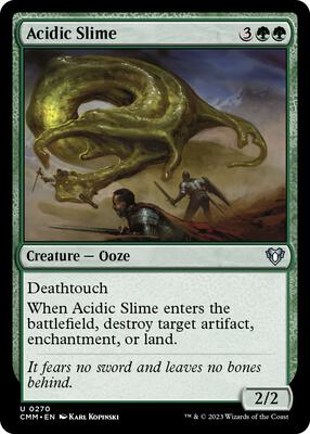Acidic Slime card from Commander Masters