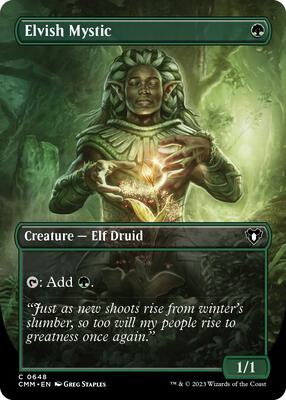 Elvish Mystic (Borderless) card from Commander Masters