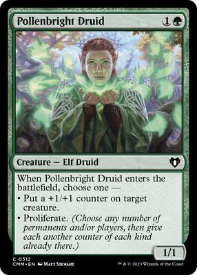Pollenbright Druid card from Commander Masters