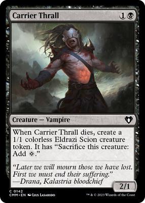 Carrier Thrall card from Commander Masters