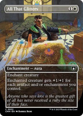 All That Glitters (Borderless) card from Commander Masters