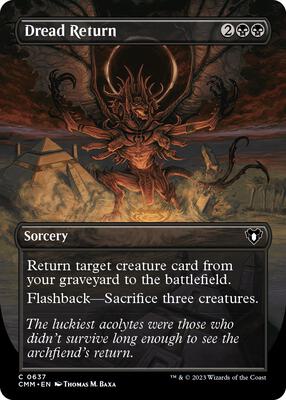 Dread Return (Borderless) card from Commander Masters