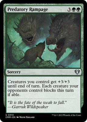 Predatory Rampage card from Commander Masters
