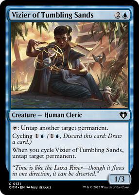 Vizier of Tumbling Sands card from Commander Masters
