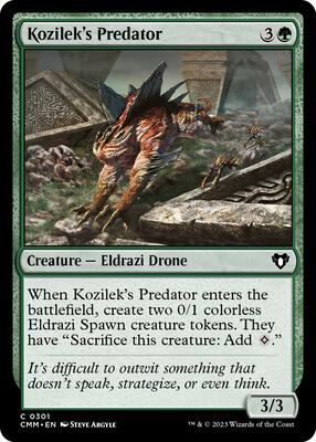 Kozilek's Predator card from Commander Masters