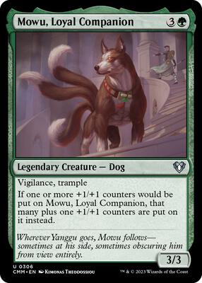 Mowu, Loyal Companion card from Commander Masters