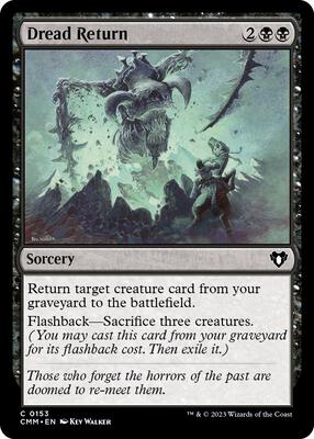 Dread Return card from Commander Masters