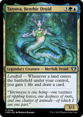 Tatyova, Benthic Druid card from Commander Masters