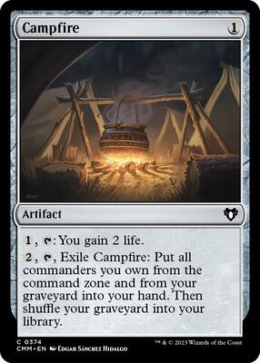 Campfire card from Commander Masters