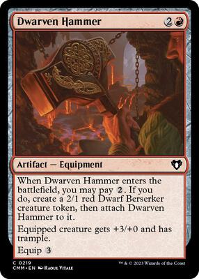 Dwarven Hammer card from Commander Masters