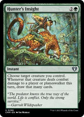 Hunter's Insight card from Commander Masters
