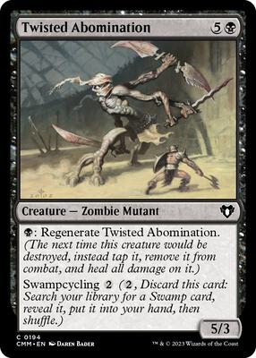 Twisted Abomination card from Commander Masters