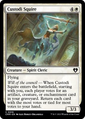 Custodi Squire card from Commander Masters