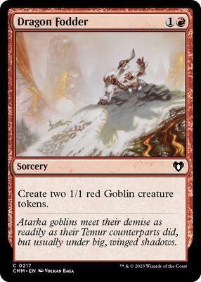 Dragon Fodder card from Commander Masters