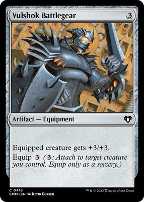 Vulshok Battlegear card from Commander Masters