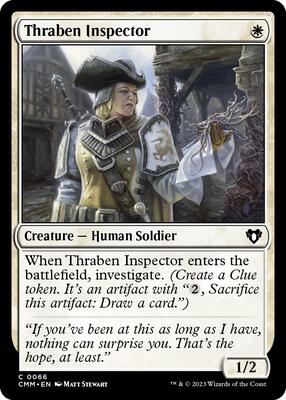 Thraben Inspector card from Commander Masters