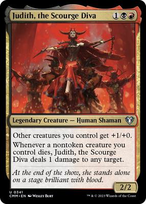Judith, the Scourge Diva card from Commander Masters