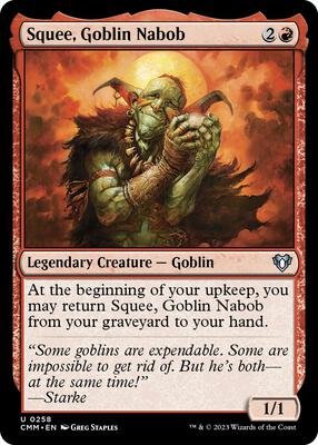 Squee, Goblin Nabob card from Commander Masters