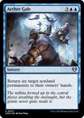 Aether Gale card from Commander Masters