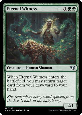 Eternal Witness card from Commander Masters