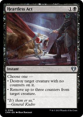 Heartless Act card from Commander Masters