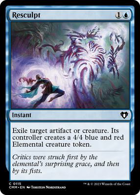 Resculpt card from Commander Masters
