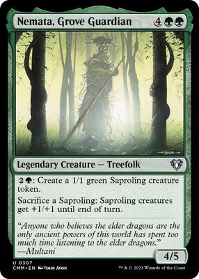 Nemata, Grove Guardian card from Commander Masters