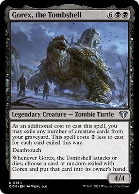 Gorex, the Tombshell card from Commander Masters