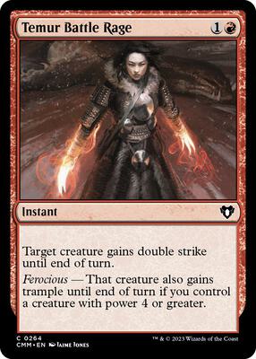 Temur Battle Rage card from Commander Masters
