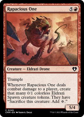 Rapacious One card from Commander Masters