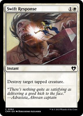 Swift Response card from Commander Masters