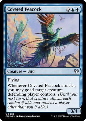 Coveted Peacock card from Commander Masters