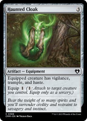 Haunted Cloak card from Commander Masters