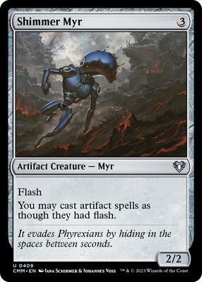 Shimmer Myr card from Commander Masters