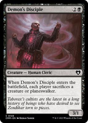 Demon's Disciple card from Commander Masters