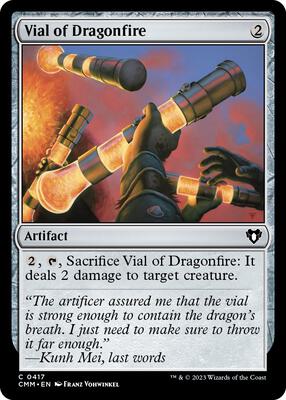 Vial of Dragonfire card from Commander Masters