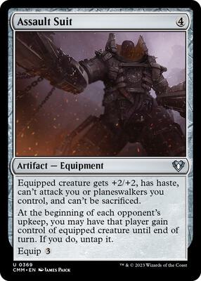 Assault Suit card from Commander Masters