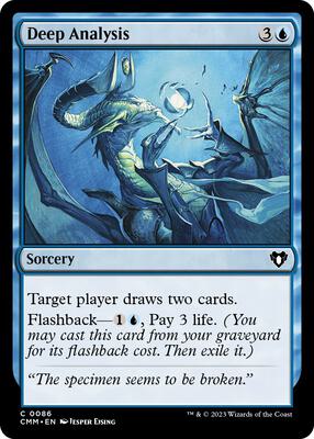 Deep Analysis card from Commander Masters
