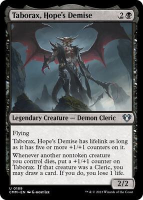 Taborax, Hope's Demise card from Commander Masters
