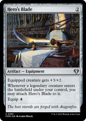 Hero's Blade card from Commander Masters