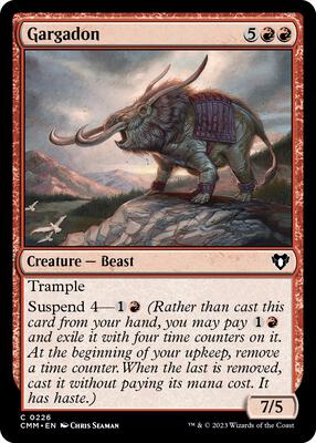 Gargadon card from Commander Masters