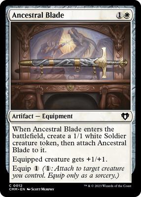 Ancestral Blade card from Commander Masters