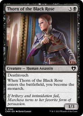 Thorn of the Black Rose card from Commander Masters