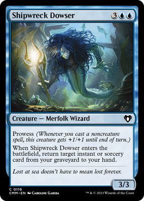 Shipwreck Dowser card from Commander Masters