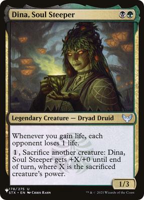 Dina, Soul Steeper card from The List Reprints