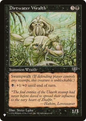 Dirtwater Wraith card from The List Reprints