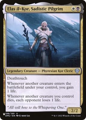 Elas il-Kor, Sadistic Pilgrim card from The List Reprints