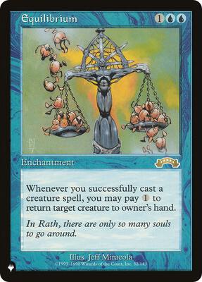 Equilibrium card from The List Reprints