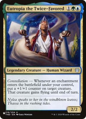 Eutropia the Twice-Favored card from The List Reprints