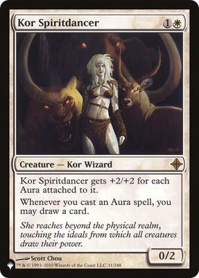 Kor Spiritdancer card from The List Reprints